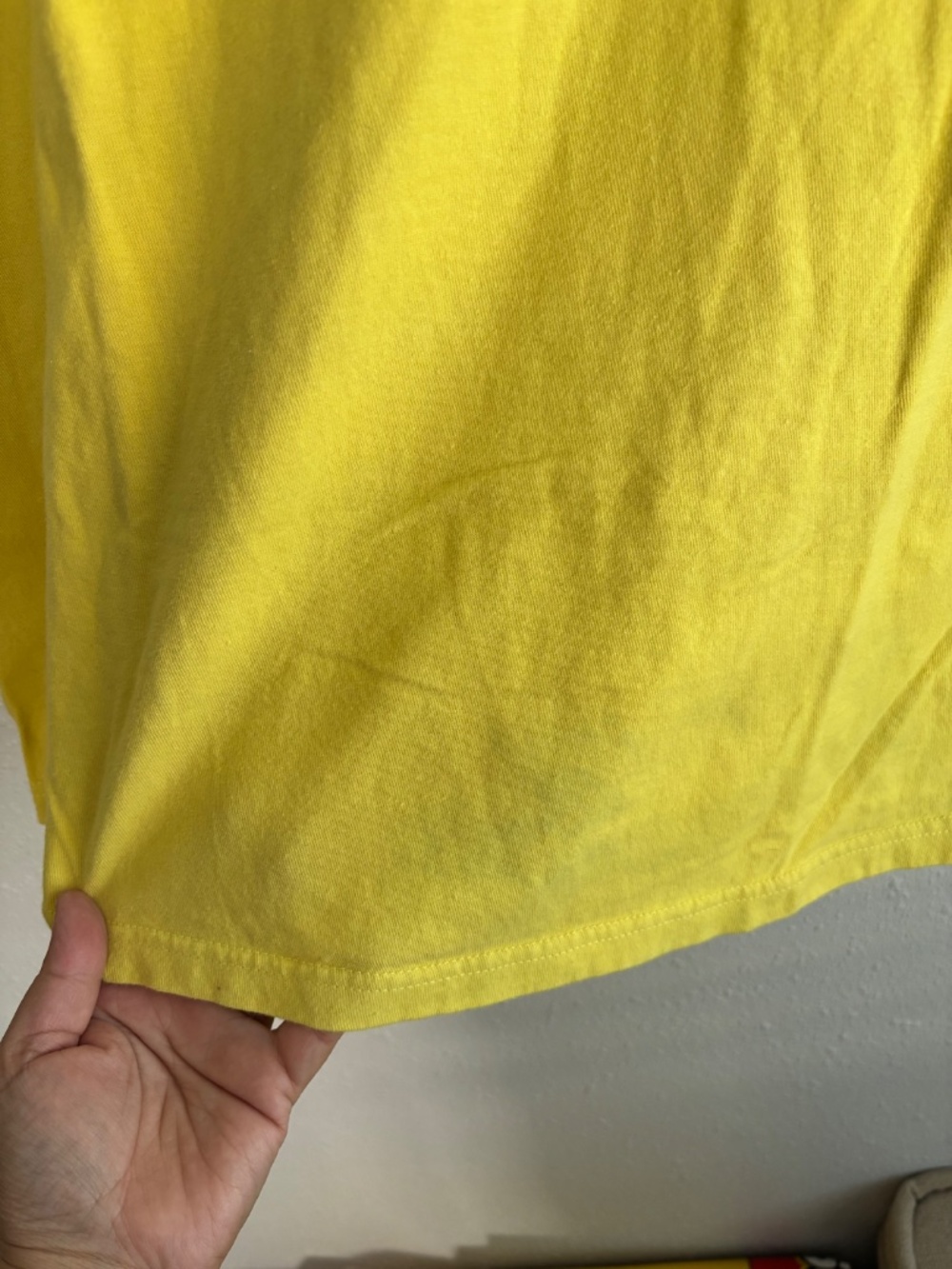 Stussy Vintage 'Smile Jah Loves You' Yellow T Shirt - Picture 4 of 5